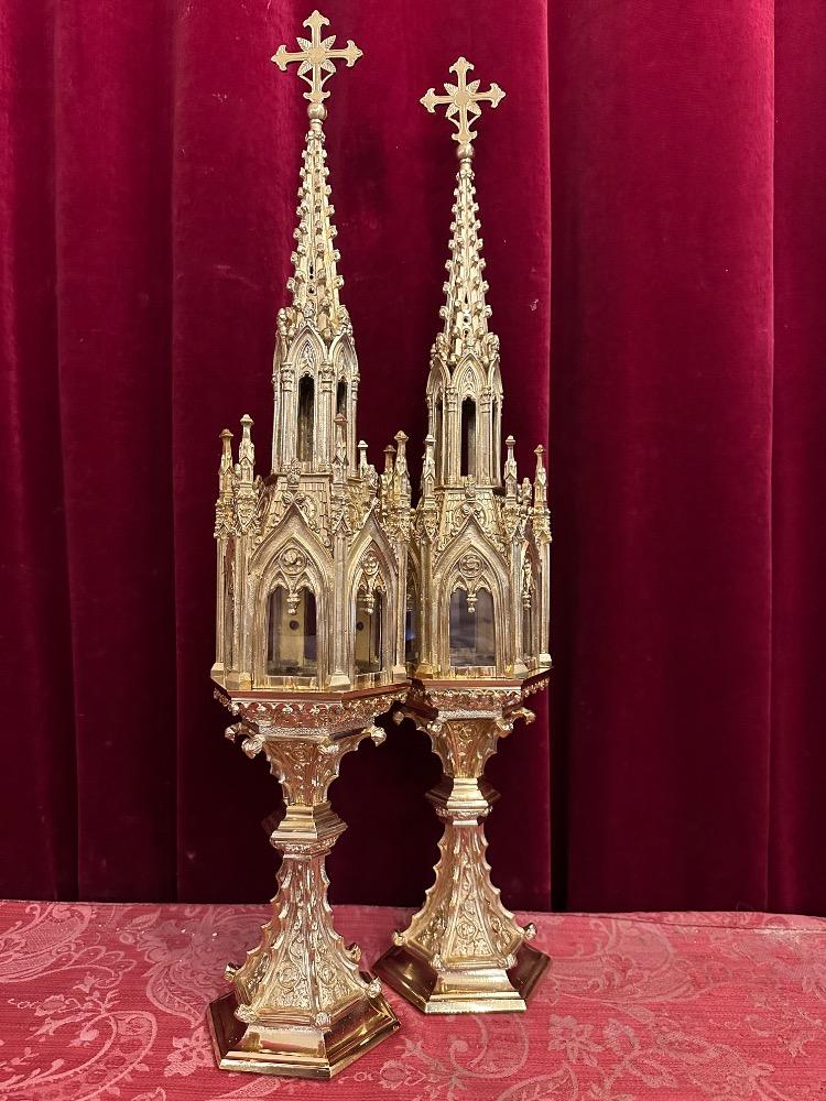 Pair Gothic - Style Exceptional Reliquaries