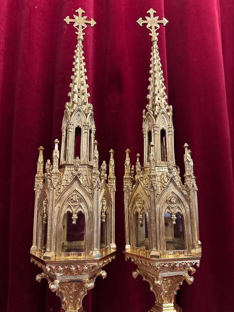 Pair Gothic - Style Exceptional Reliquaries