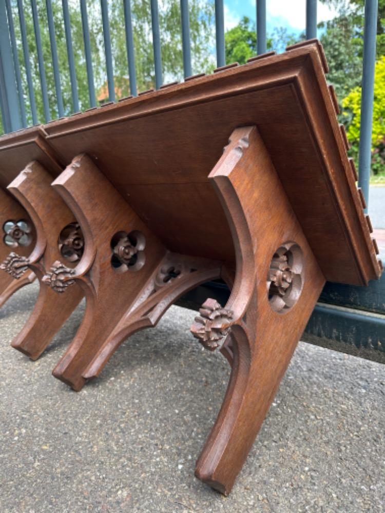 Pair Gothic - Style Hanging Pedestals