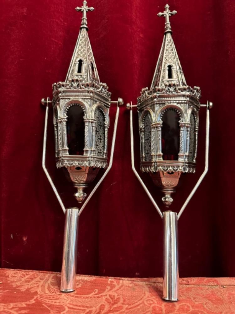 Pair Gothic - Style Lanterns