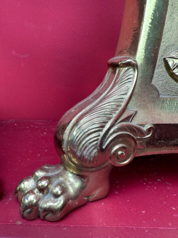 Pair Gothic - Style Large Candle Holders Measures Without Pin