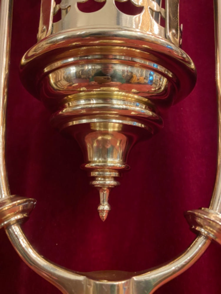 Pair Gothic - style Large Matching Lanterns