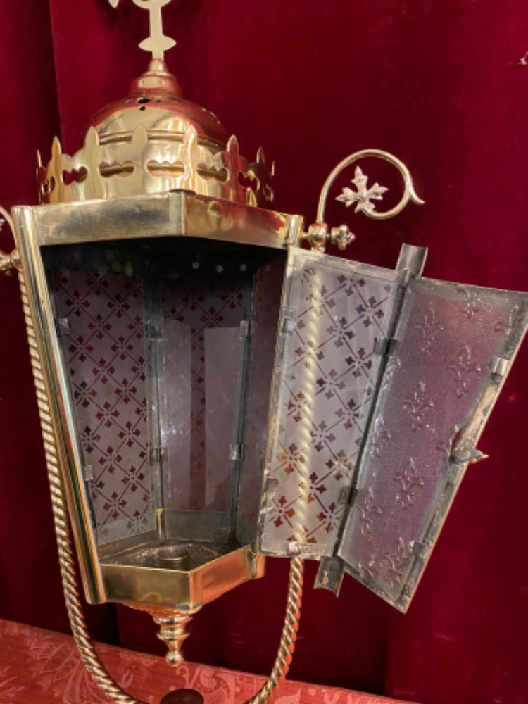 Pair Gothic - style Matching Lanterns