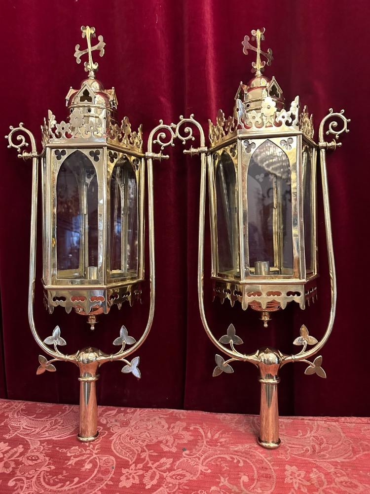 Pair Gothic - Style Matching Lanterns