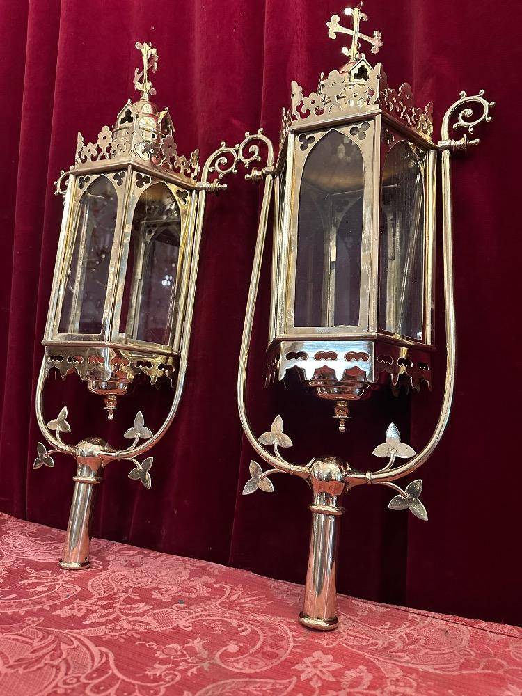 Pair Gothic - Style Matching Lanterns