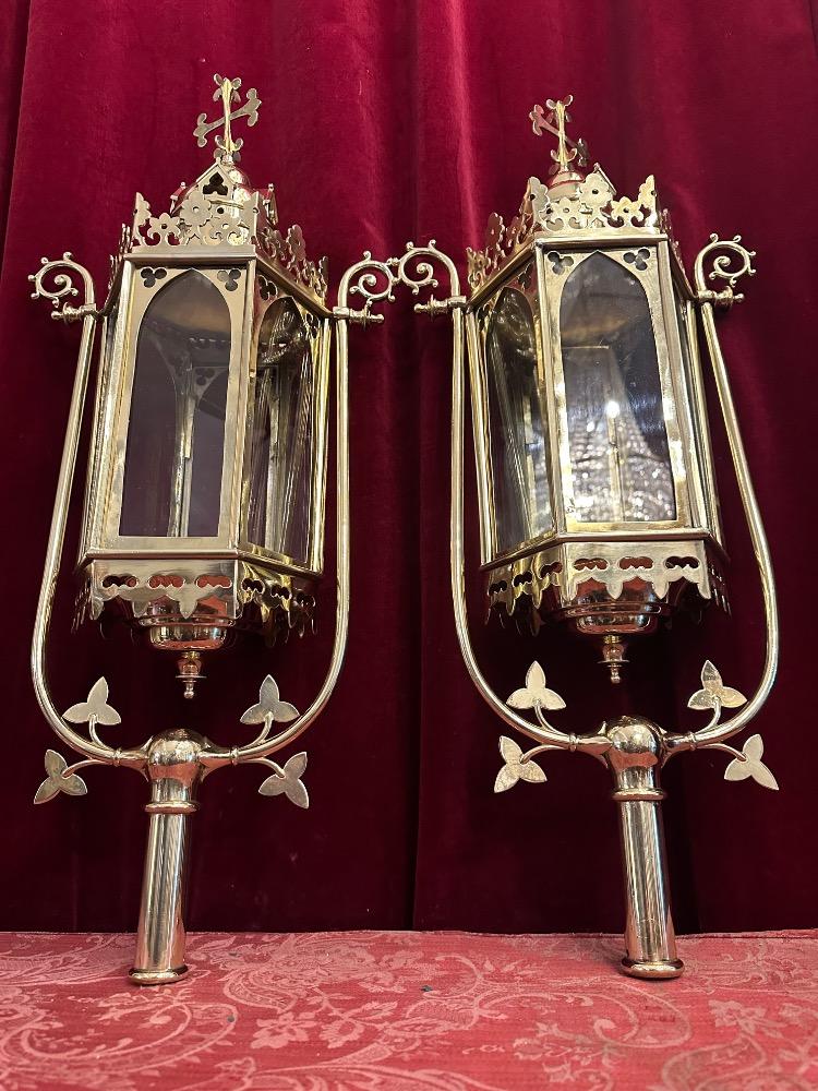 Pair Gothic - Style Matching Lanterns