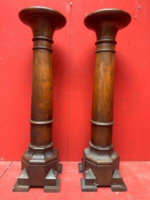 Pair Gothic - Style Matching Stands
