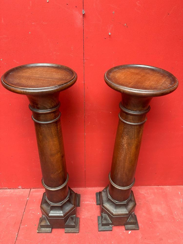 Pair Gothic - Style Matching Stands