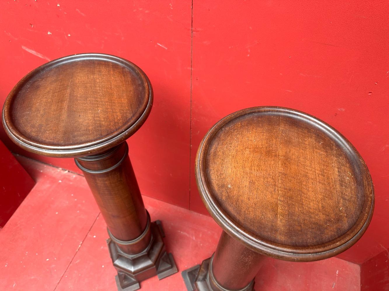 Pair Gothic - Style Matching Stands