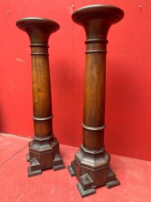 Pair Gothic - Style Matching Stands