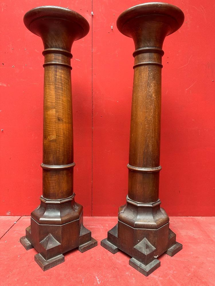 Pair Gothic - Style Matching Stands