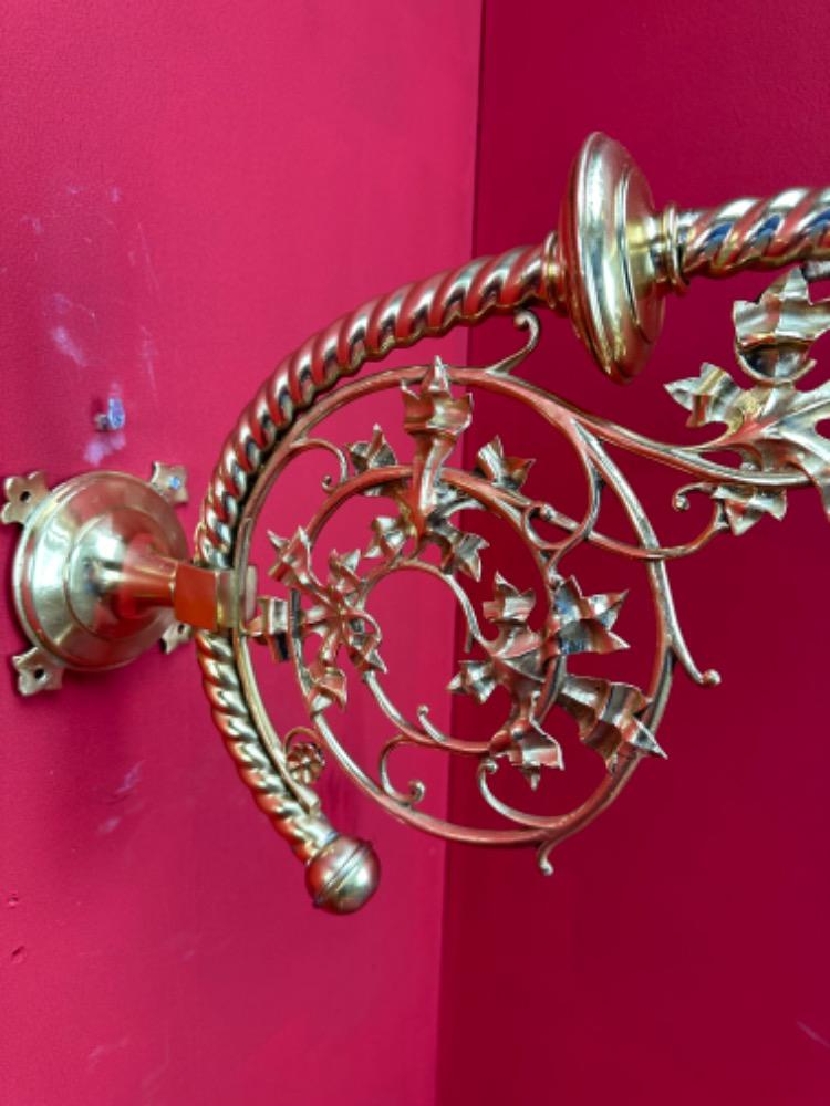 Pair Gothic - Style Matching Wall Candle Holders