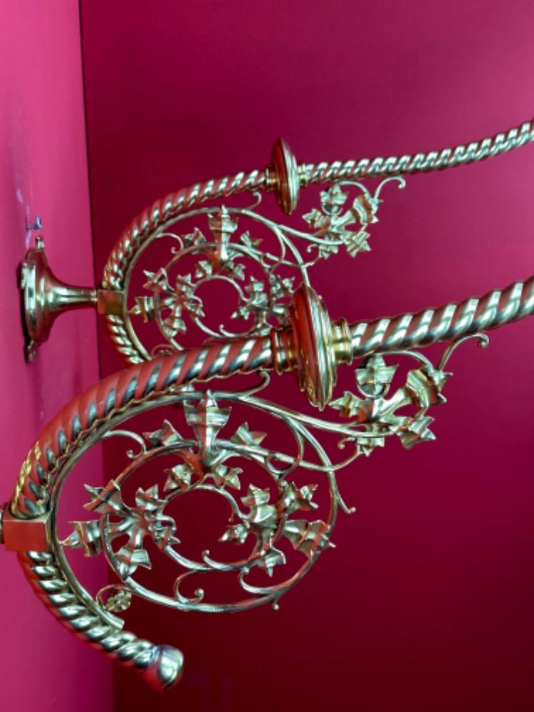 Pair Gothic - Style Matching Wall Candle Holders