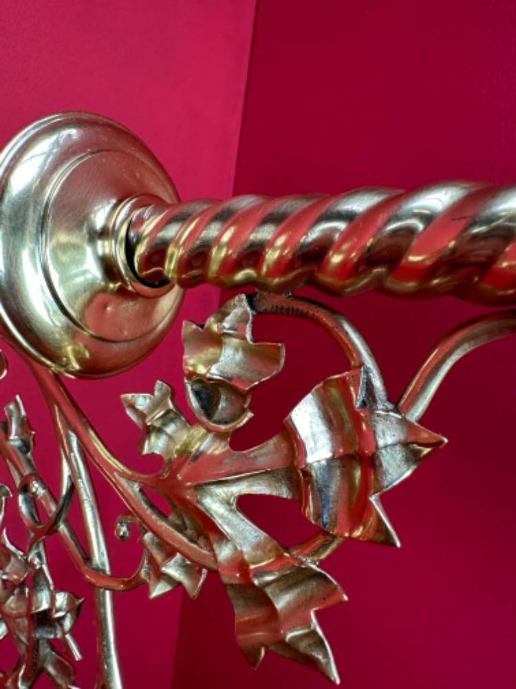 Pair Gothic - Style Matching Wall Candle Holders