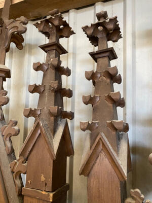 Organ Front Ornaments style Gothic - style en Wood, Beek & Donk Netherlands 19 th century