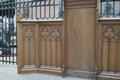 Pair Of Matching Upper-Parts Of Exposition-Altars style Gothic - style en Oak wood, Belgium 19 th century ( anno 1875 )