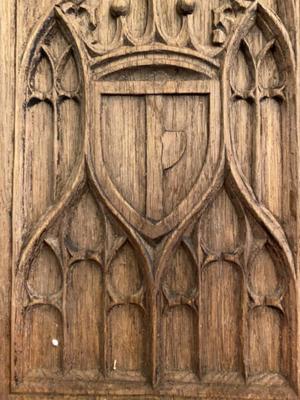 Panels style Gothic - style en Wood, Belgium  19 th century