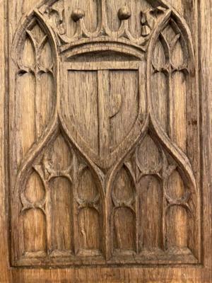 Panels style Gothic - style en Wood, Belgium  19 th century