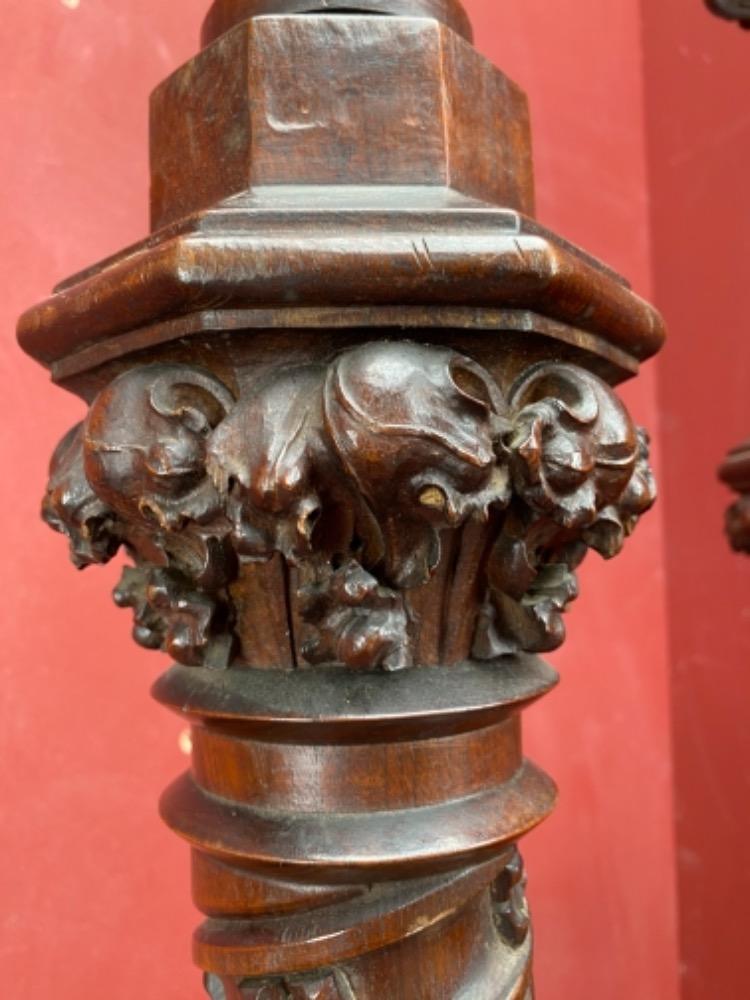 Pair Gothic - style Pilons