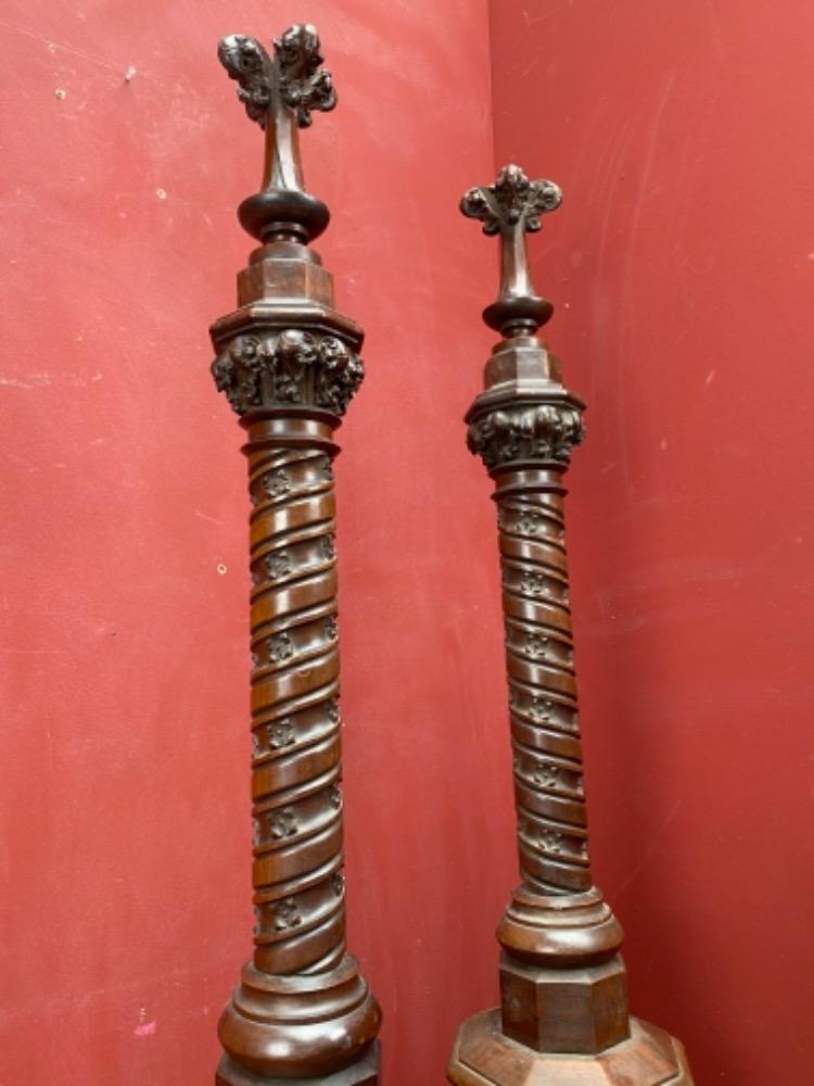 Pair Gothic - style Pilons