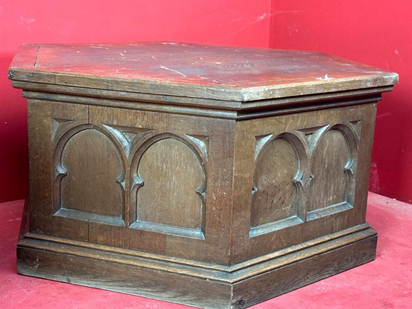 Pair Gothic - Style Statue Stands