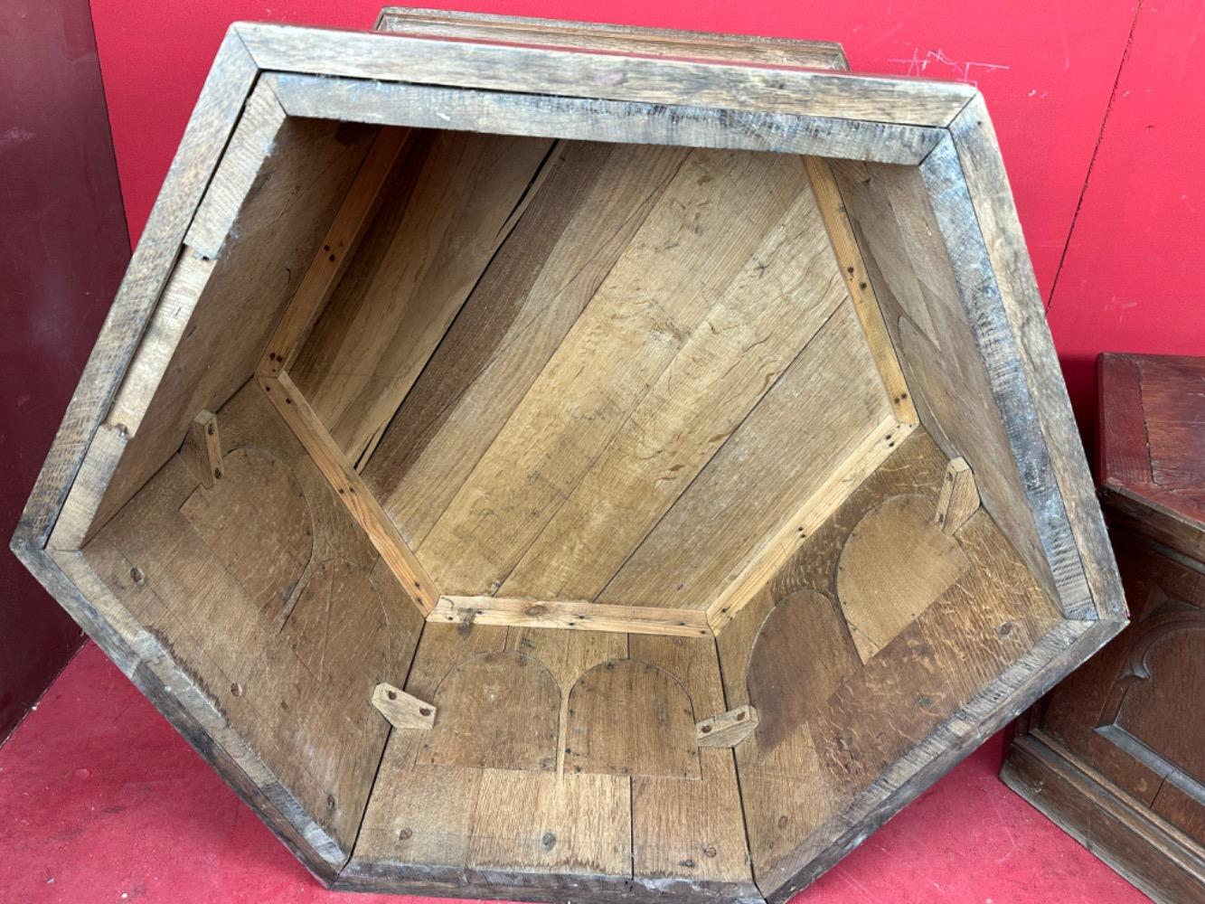 Pair Gothic - Style Statue Stands