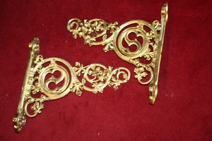 Wall Brackets style Gothic - style en bronze, France 19th century