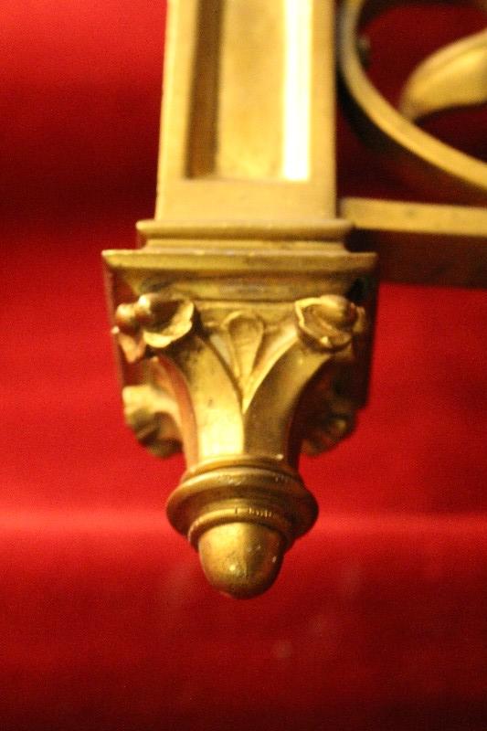 Pair Gothic - style Wall Brackets Stamped / Signed : Wilmutte Liege