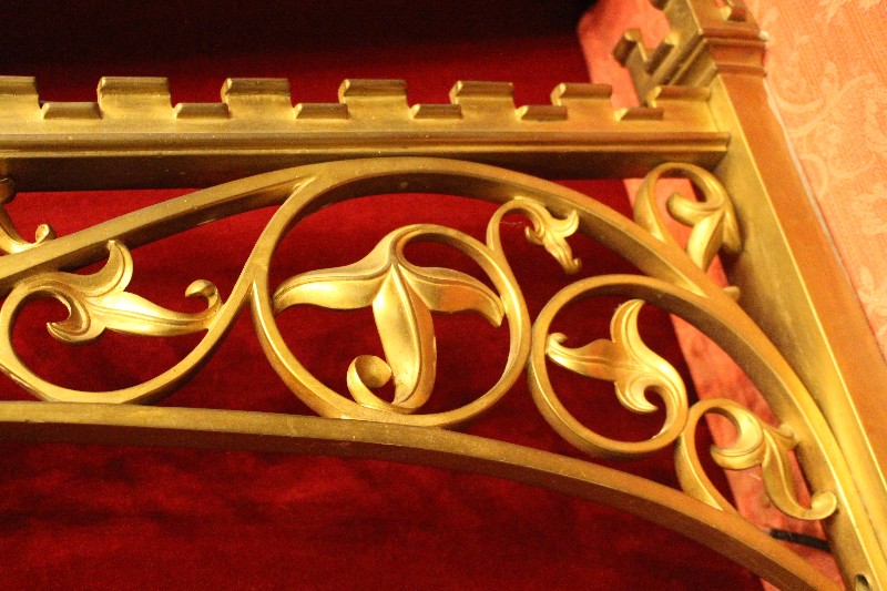 Pair Gothic - style Wall Brackets Stamped / Signed : Wilmutte Liege