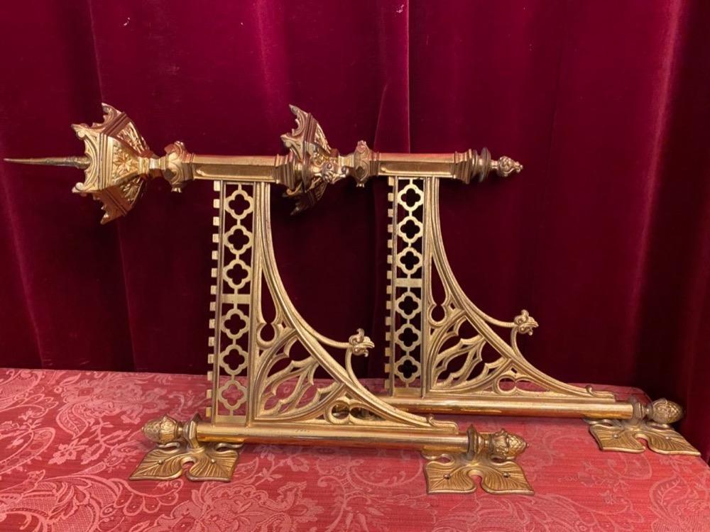 Pair Gothic - Style Wall - Candle Holders