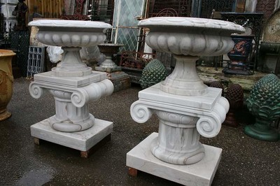 Marble Vases en MARBLE, 20th century