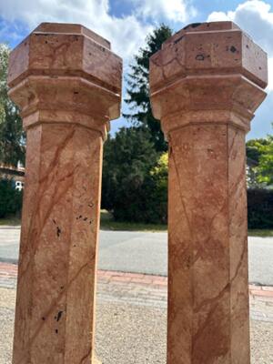 Matching Pedestals. en Wood , Belgium  19 th century