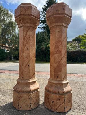 Matching Pedestals. en Wood , Belgium  19 th century