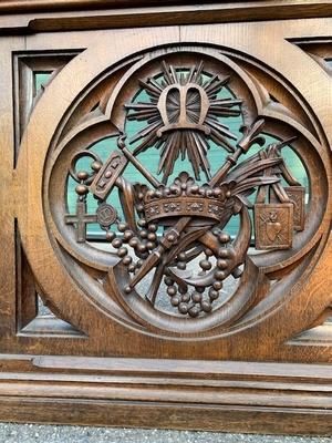 Communion Rail style NEO-CLASSICISTIC en Oak wood, France 19th century ( anno 1875 )