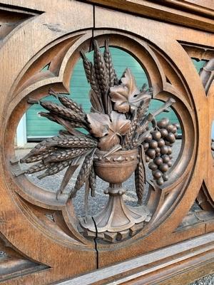 Communion Rail style NEO-CLASSICISTIC en Oak wood, France 19th century ( anno 1875 )