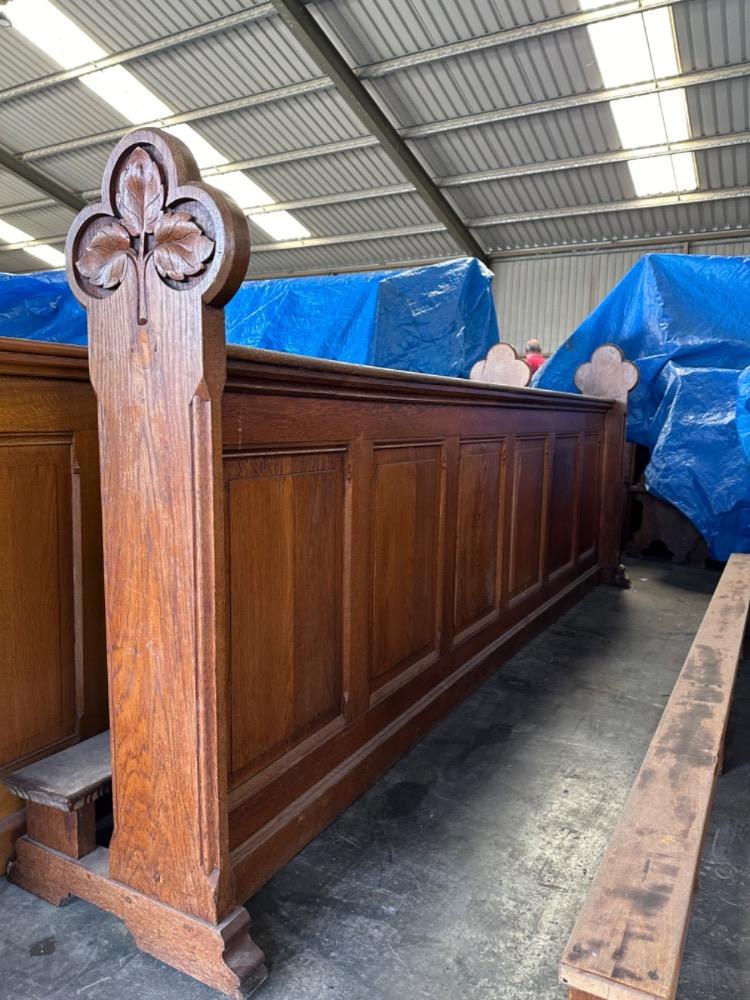 Pair Neo Classicistic Communion Rails / Kneelers / Front Parts