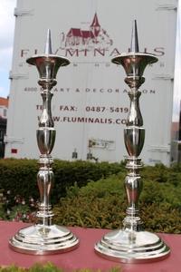 Candle Sticks Measures Without Pin style neo classisistical en Bronze, France 19th century