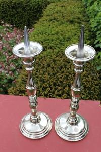 Candle Sticks Measures Without Pin style neo classisistical en Bronze, France 19th century