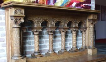 Communion Rails style Roman en Oak wood, Dutch 19th century