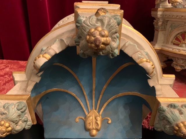 Pair Romanesque Baldachins