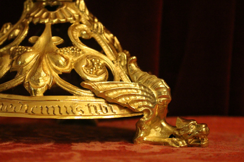 Pair Romanesque Candle Holders