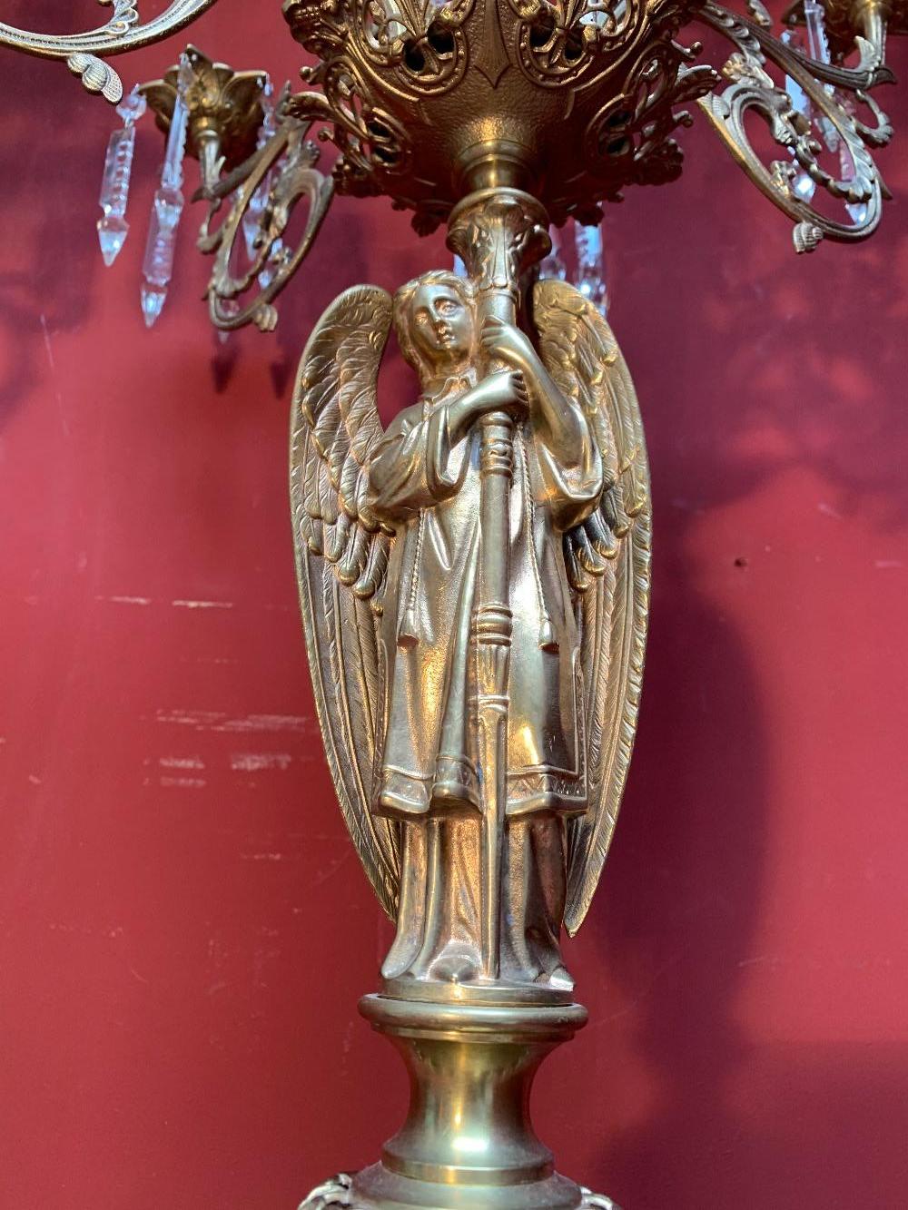 Pair  Romanesque Candle Holders