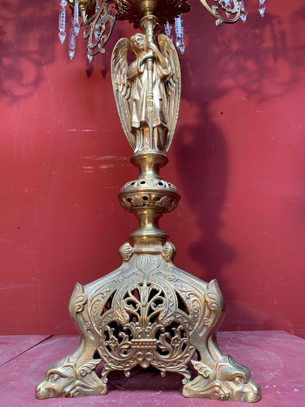 Pair  Romanesque Candle Holders