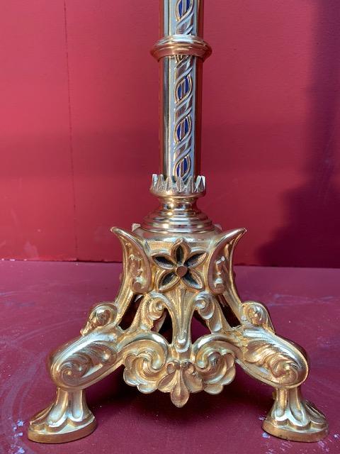 Pair Romanesque Matching Chandeliers