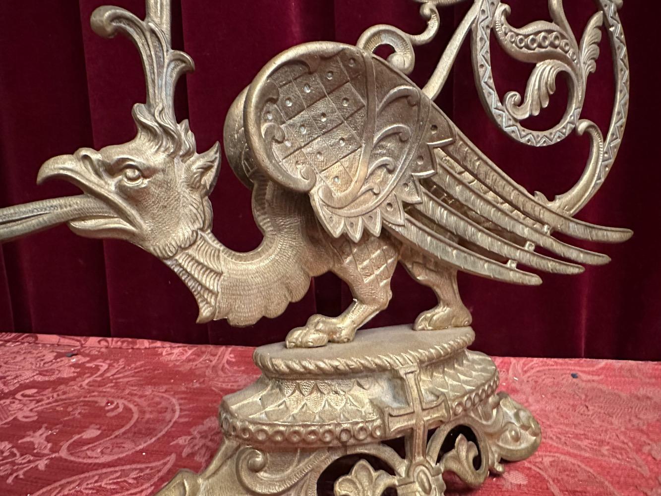 Pair Romanesque - Style Candle Holders