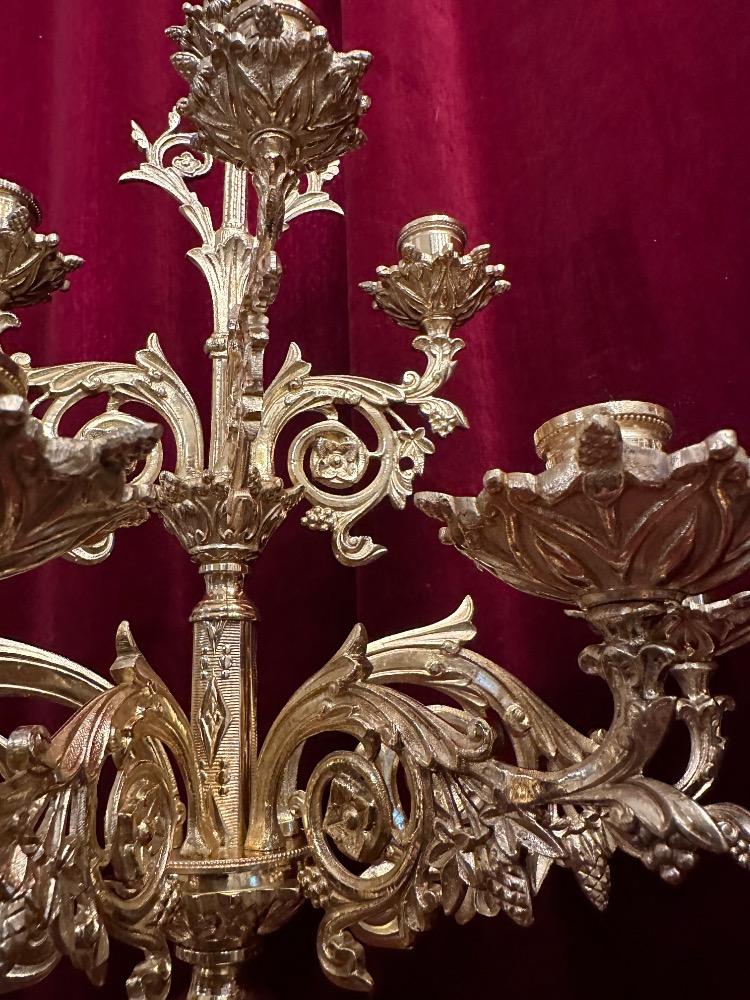 Pair Romanesque - Style Candle Holders