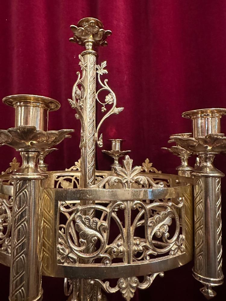 Pair Romanesque - Style Candle Holders