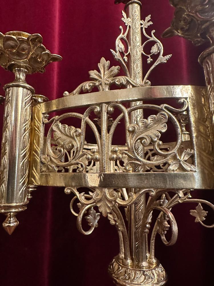 Pair Romanesque - Style Candle Holders