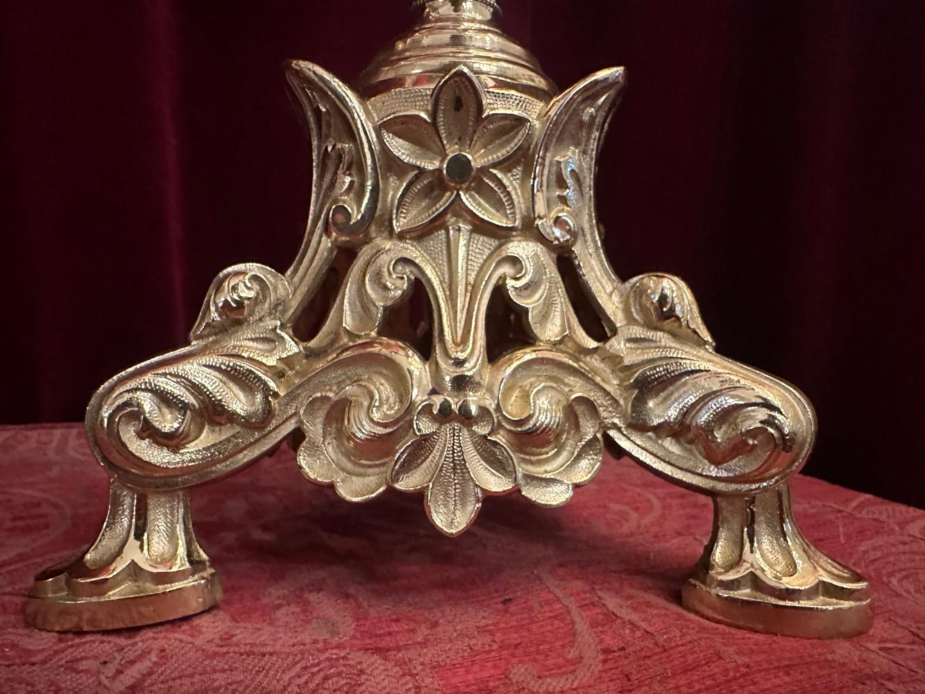 Pair Romanesque - Style Candle Holders