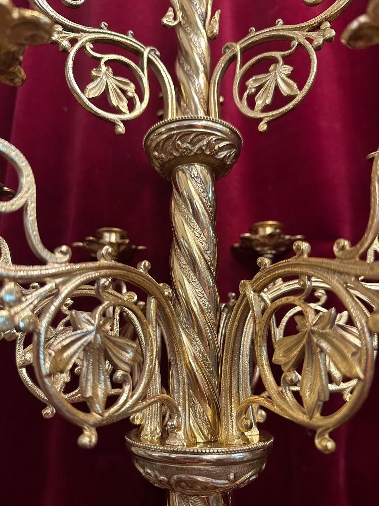 Pair Romanesque - Style Candle Holders